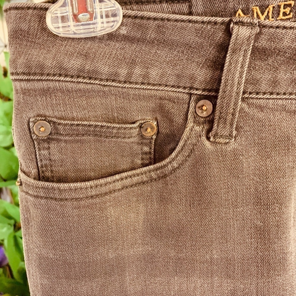 American Eagle Outfitters 360 Extreme Flex Slim Straight Denim Black Jeans 28x30 - Picture 5 of 16
